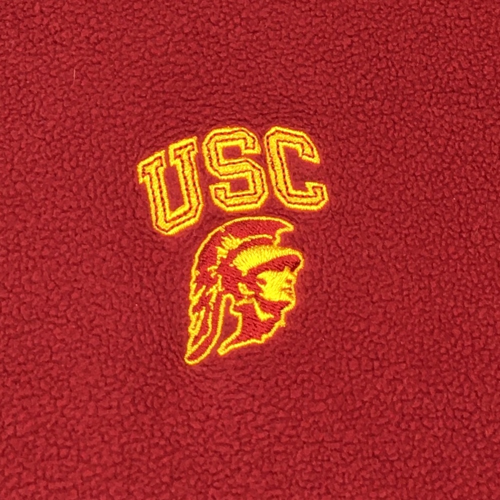 💙ProEdge USC Trojans Fleece VNeck Pullover Women’s Size XLarge